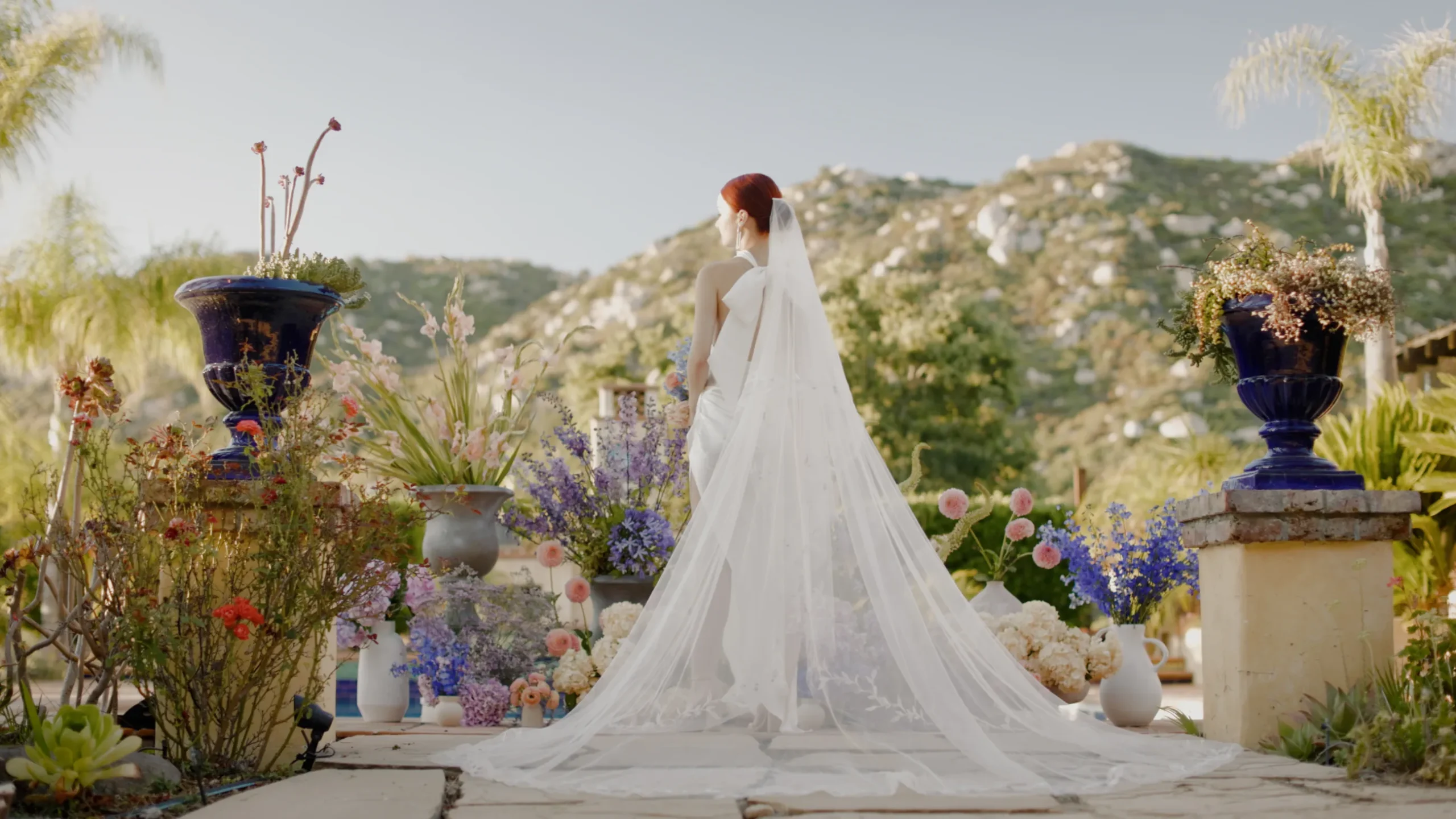 bride in the garden